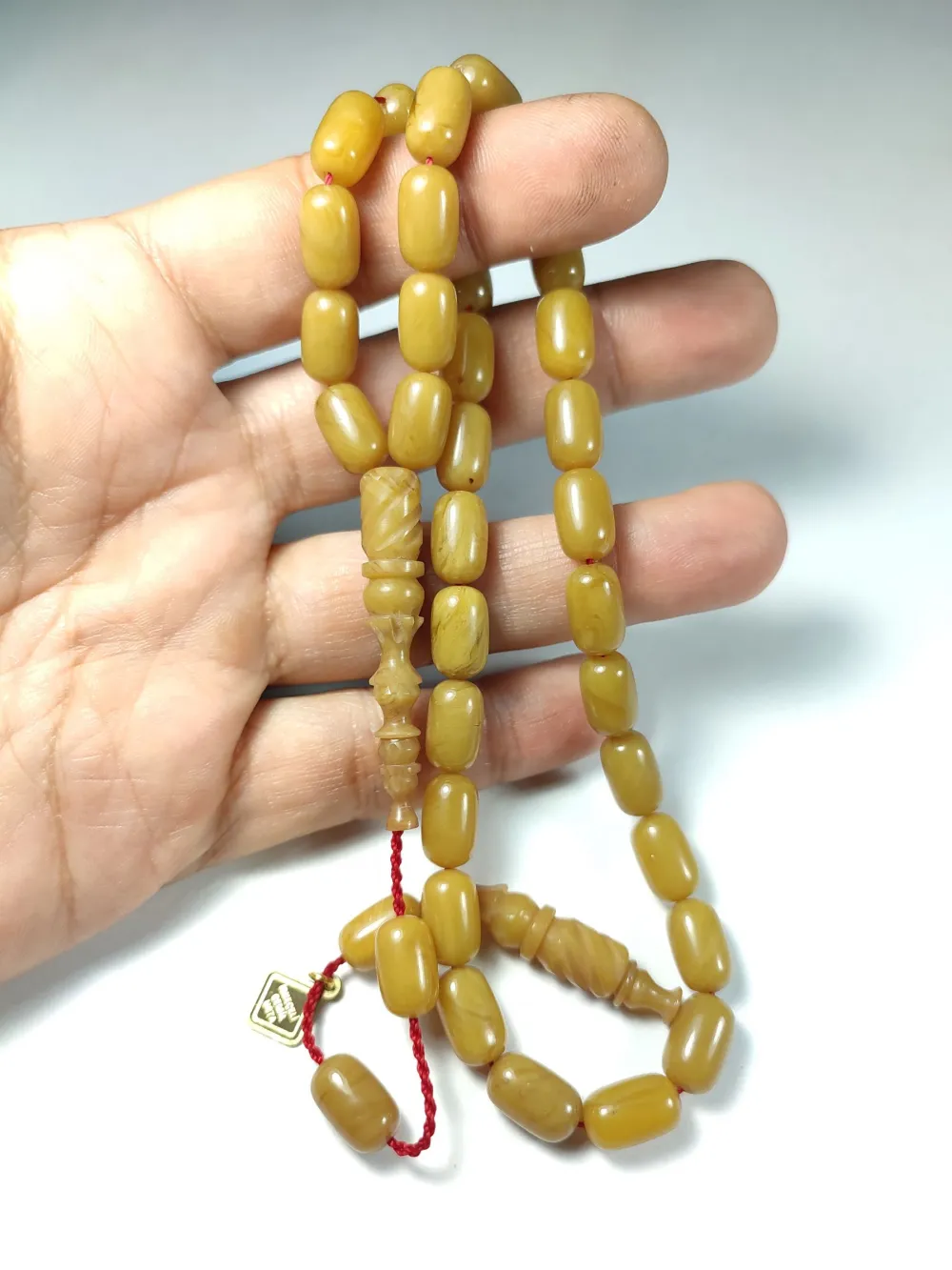 İskeçeli̇ Cemi̇l Usta İşi̇ İmzalı Sıkma Kehri̇bar küçük resim 4