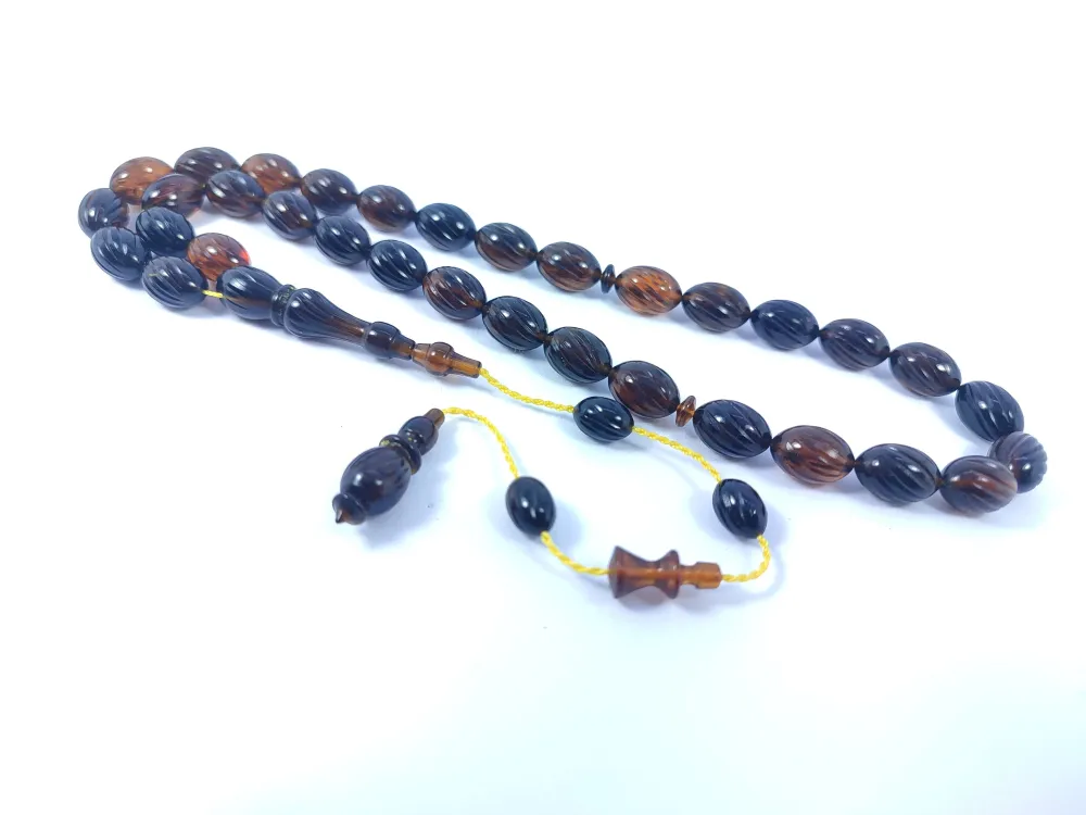 Efsane Usta Muhammed Erden Vıp Seri̇si̇ Kalem Oyma Sıkma Kehri̇bar küçük resim 3