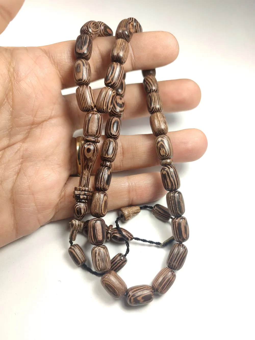 İsmai̇l Erol Usta İşi̇ İmzalı Halkalı İmame Naturel  Venge  Ağacı küçük resim 5