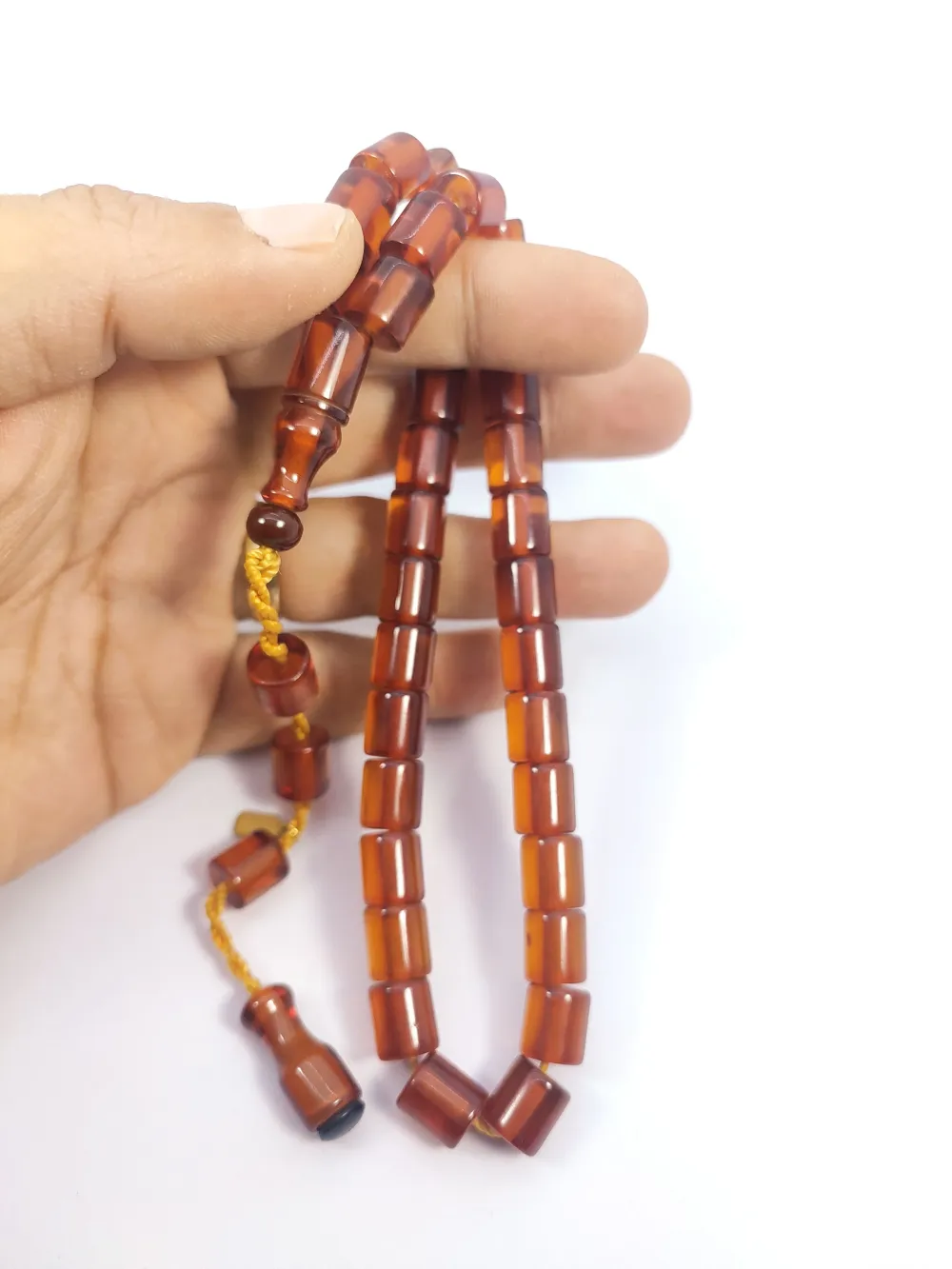 Hayyani̇ Usta Eseri̇ İmzalı Mühürlü Dönem Osmanlısı Ateş-İ Kehri̇bar küçük resim 5