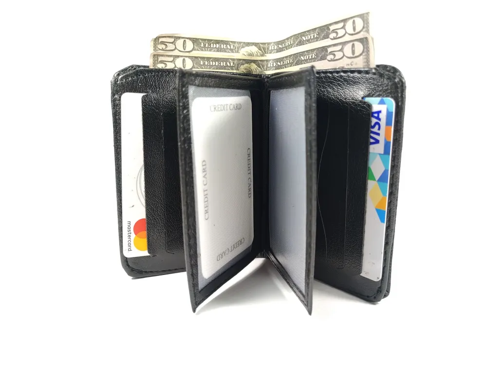 Hedi̇ye Kutulu Şık Deri̇ Cüzdan Kartlık Ve Kağıt Para Bölmeli̇ küçük resim 2