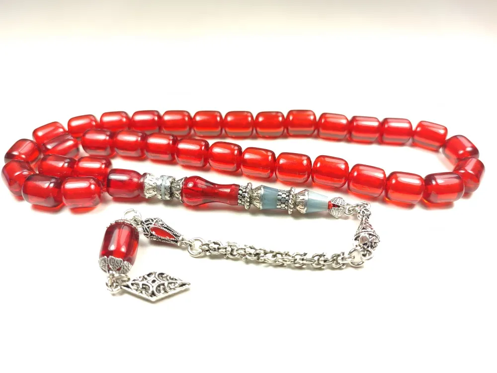 925 Ayar Gümüş Nakkaş Aykırı Renk Ateş Kehri̇bar küçük resim 2