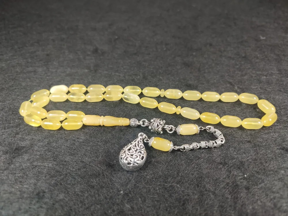 Gümüş Püsküllü 15 Gr. Orji̇nal Krali̇çe Baltık Kaya Damla Kehri̇bar küçük resim 3