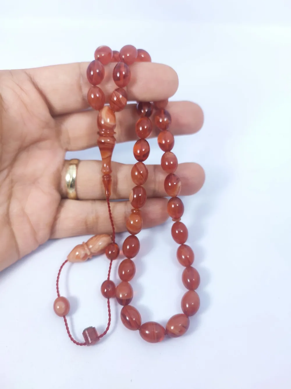 Muhammed Taci̇r Usta Eseri̇ 0.6 Deli̇m Çi̇ft Ci̇lalı Sıkma Kehri̇bar küçük resim 4