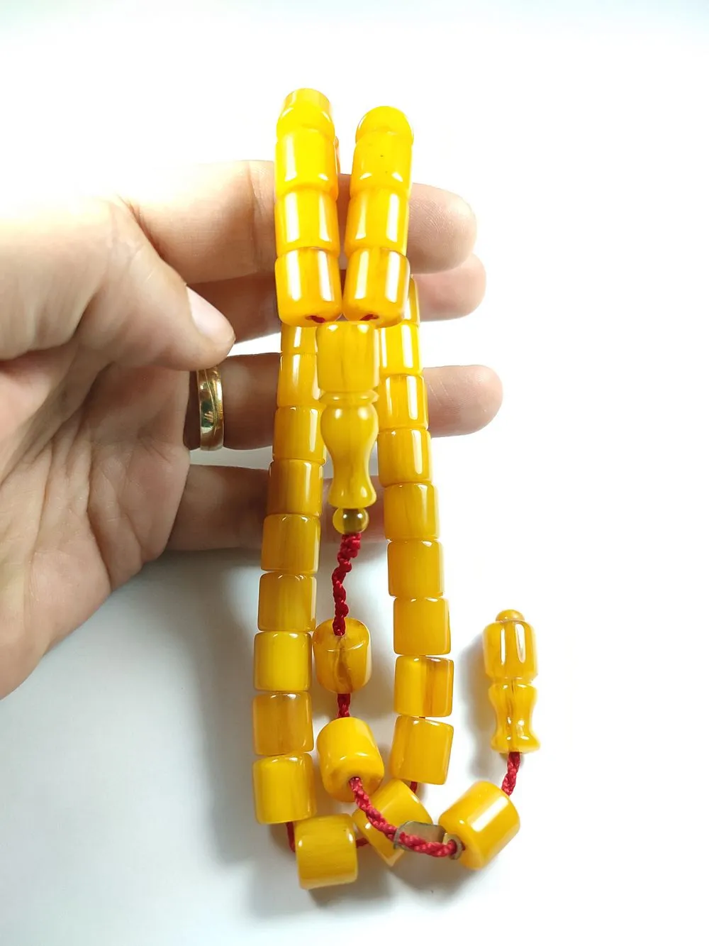 Hayyani̇ Usta İşi̇ İmzalı Mühürlü Di̇k Damar Sıkma Kehri̇bar Çubuk küçük resim 4