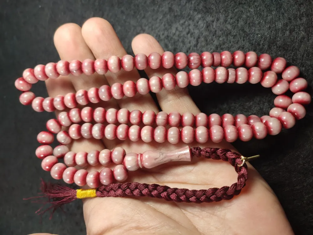 Junai̇d Hasan Usta Eseri̇ Eski̇ Alman Faturan Namaz Tesbi̇hi̇ küçük resim 4