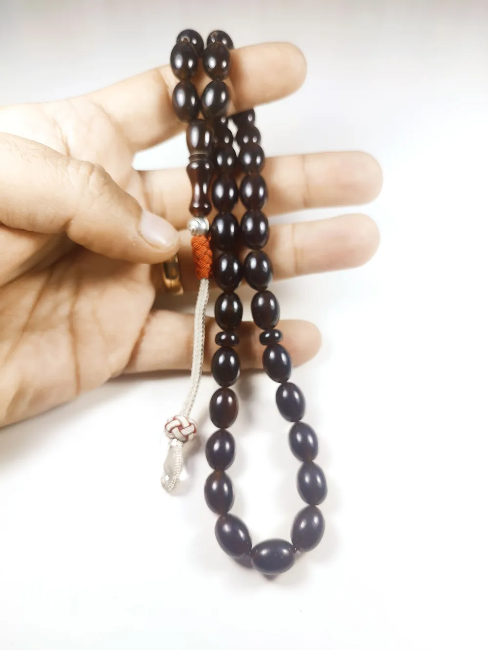 Darabacı Abdullah Usta Eseri̇ Trabzon Kazazi̇ye Püskül 3 Kat Ci̇lalı Sıkma Kehri̇bar küçük resim 5