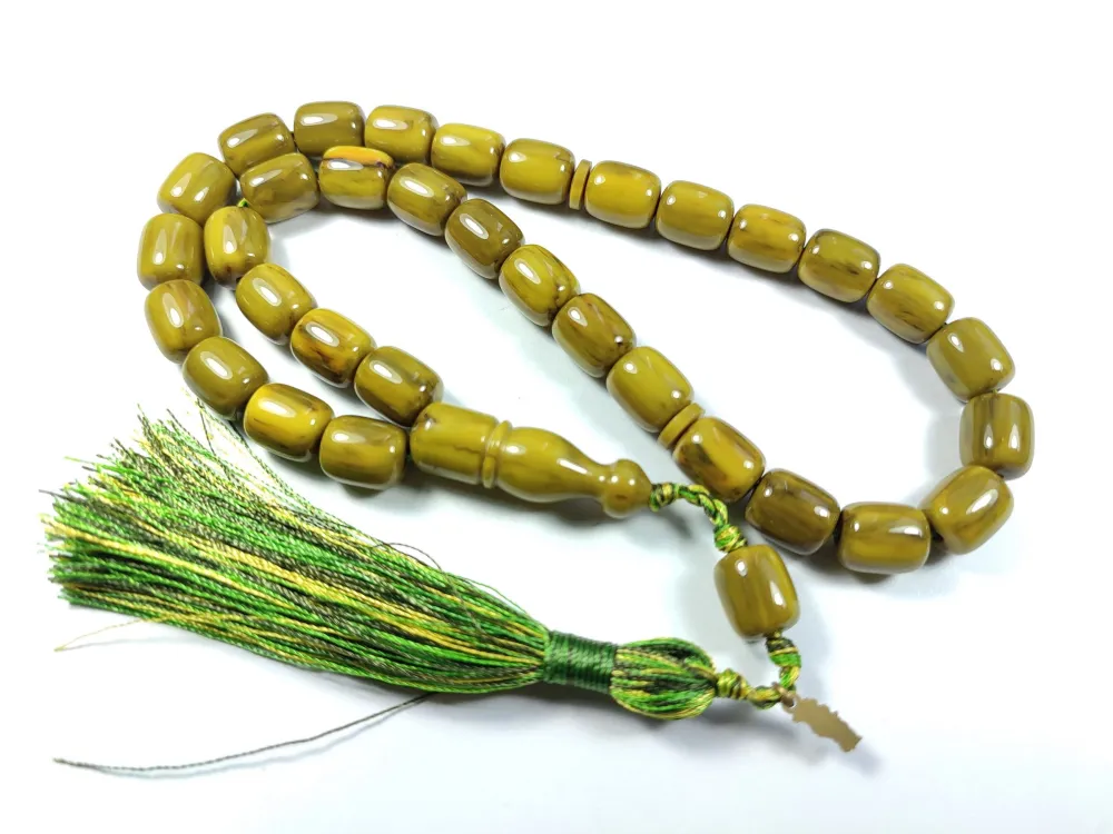 Ebu Zeyn Usta İşi̇ İmzalı Mühürlü Sıkma Kehri̇bar küçük resim 3