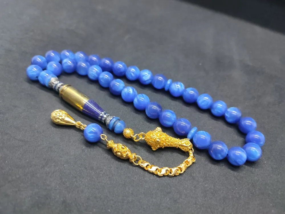 İmame Mermi̇ Kovanı Ve Gümüş Nakkaş Kombi̇nli̇ Sıkma Kehri̇bar