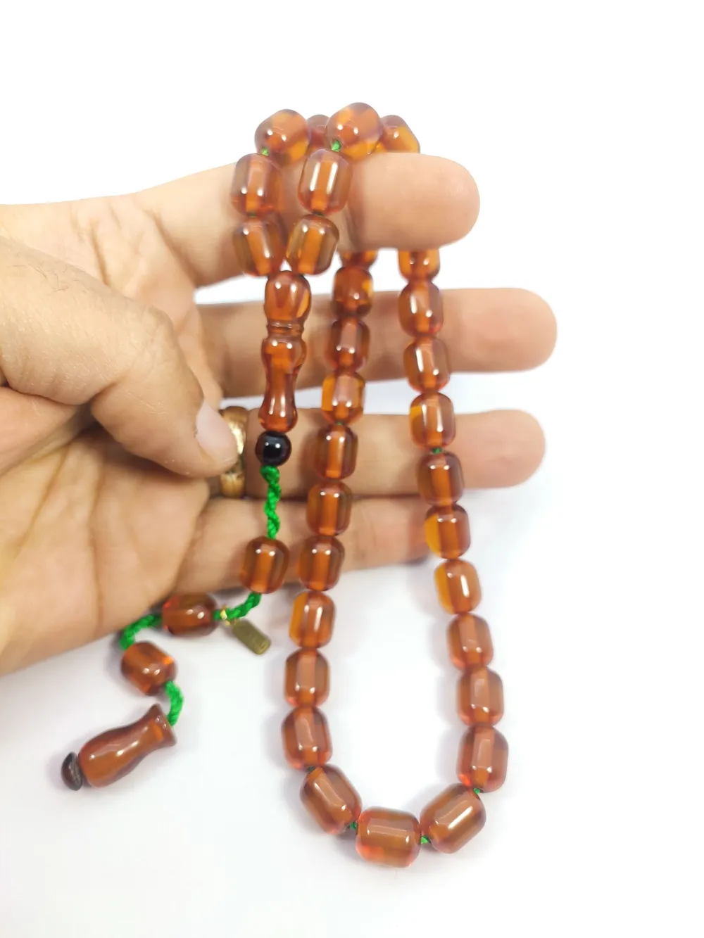 Hayyani̇ Usta Eseri̇ İmzalı Mühürlü Dönem Osmanlısı Ateş-İ Kehri̇bar küçük resim 5