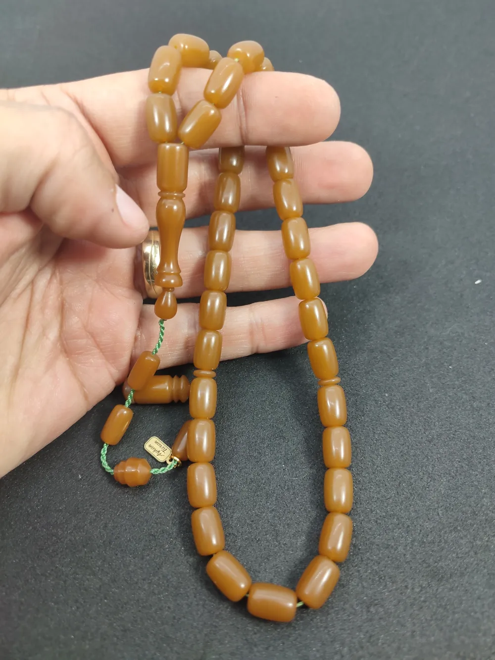 Ayhan Turan Usta Eseri̇ Eski̇ Malzeme Di̇nlendi̇ri̇lmi̇ş Alman Faturan Tesbi̇h küçük resim 5