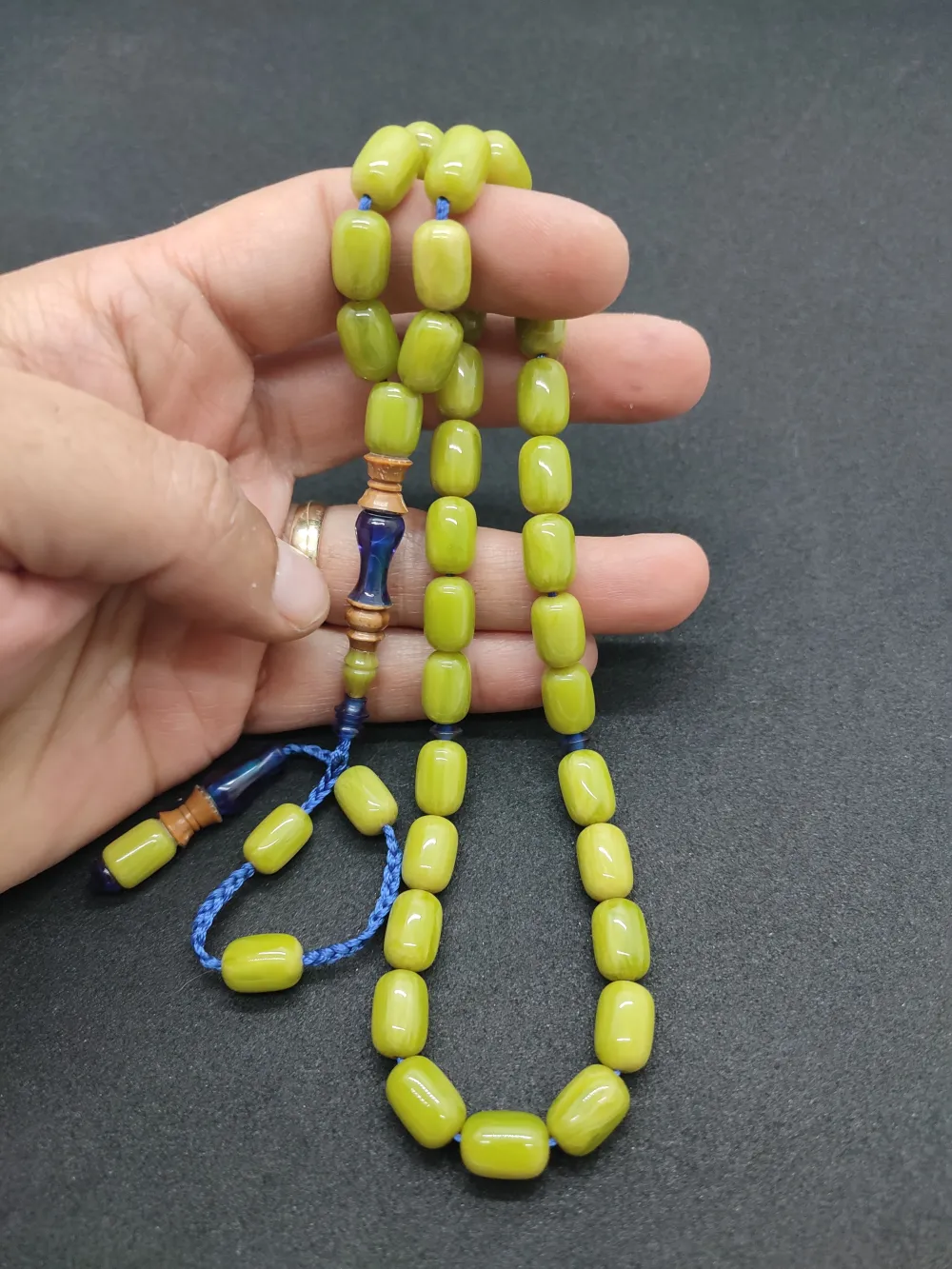 Emi̇ne Reşvani̇ Usta Eseri̇ İmame Hi̇tame Kuka Eski̇ Katali̇n Kombi̇nli̇ Sıkma Kehri̇bar  küçük resim 4