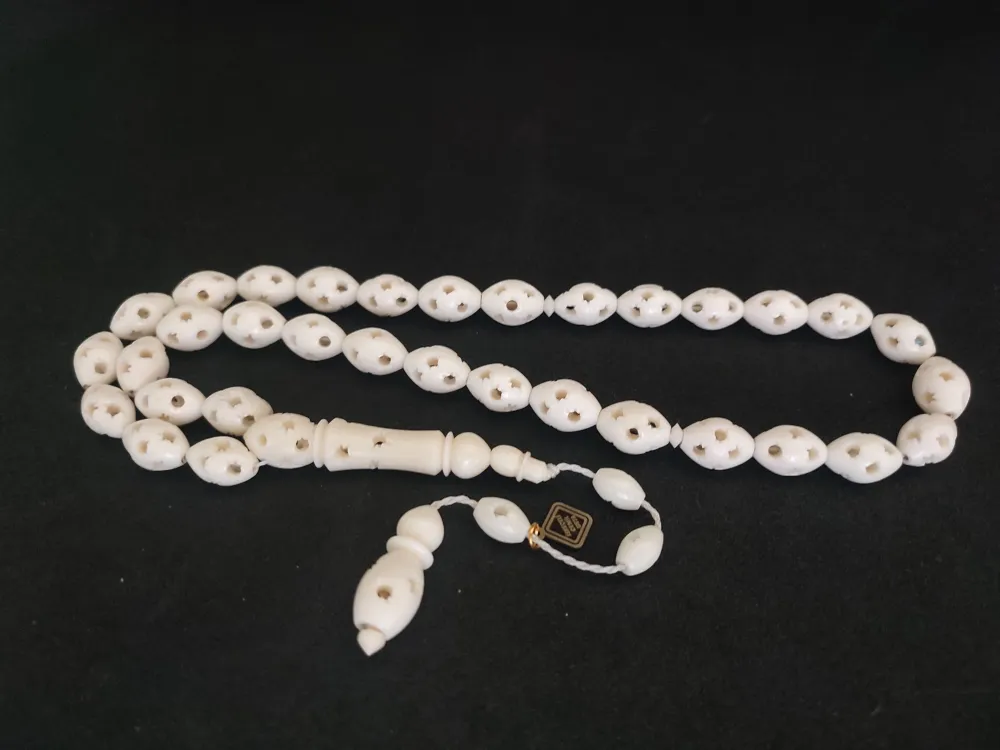 İskeçeli̇ Cemi̇l Usta Eseri̇ İri̇ Boy Ful Kalem Oyma Deve Kemi̇ği̇ küçük resim 2