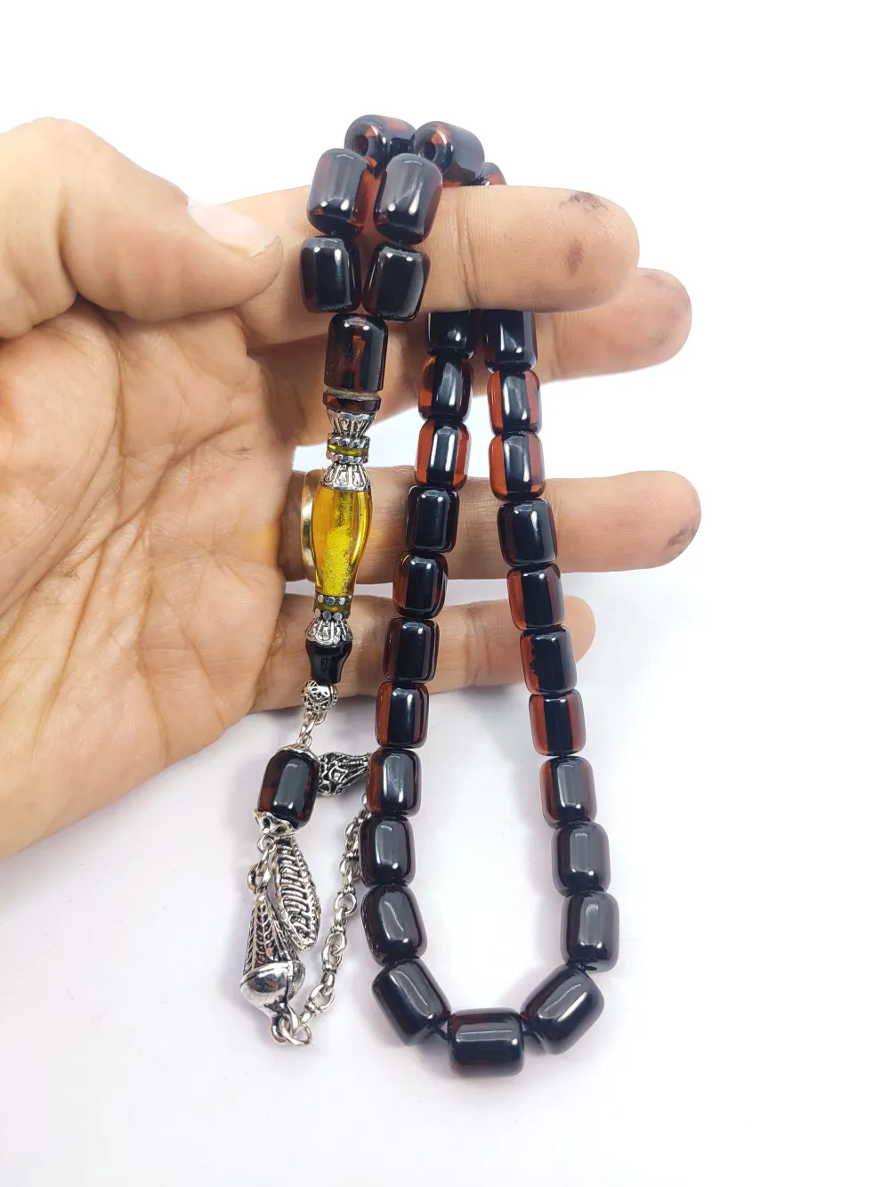 Zeyn Usta Eseri̇ 925 Ayar Gümüş Nakkaş  Alman Faturan küçük resim 5