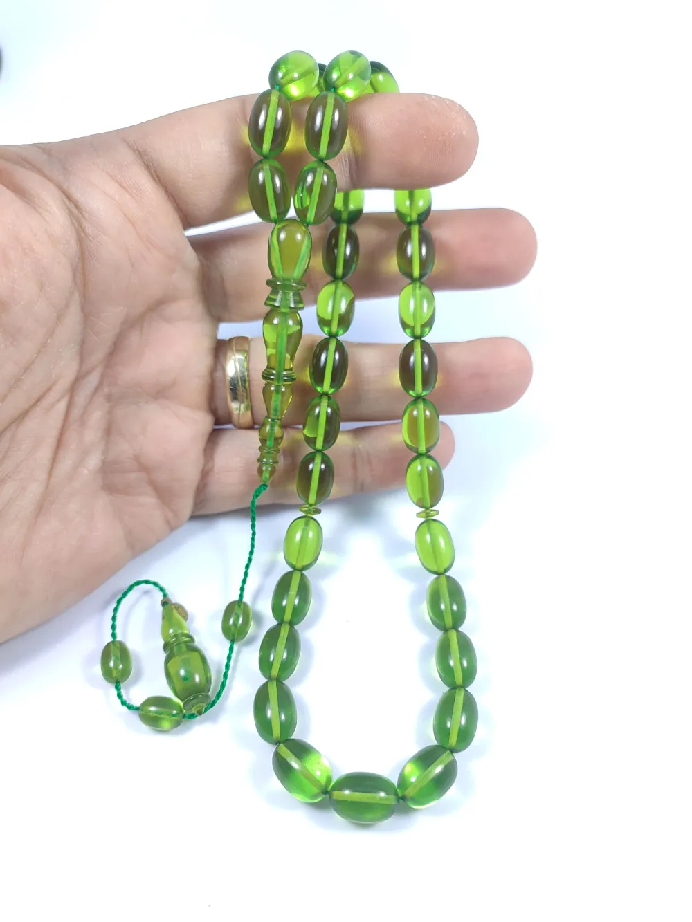 Mehmet Arıcı Usta Eseri̇ 0.6 Mm Deli̇m Çi̇ft Zımpara Çi̇ft Ci̇lalı Ateş-İ Kehri̇bar küçük resim 4