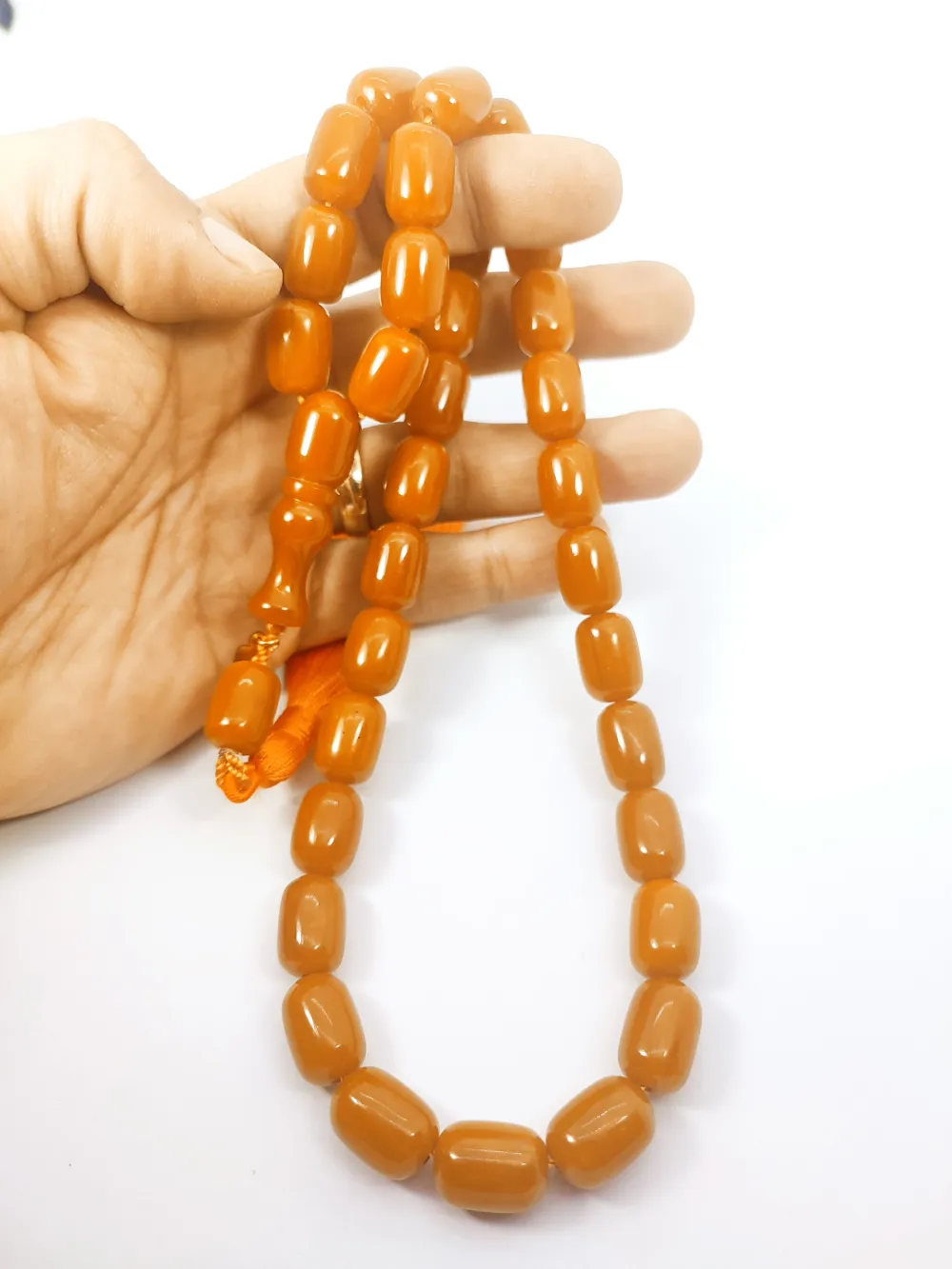 Ebu Zeyn Usta Eseri̇ İmzalı İri̇ Boy Sıkma Kehri̇bar küçük resim 5