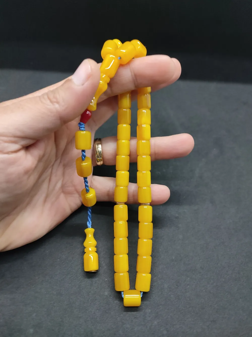 Zeyzun Usta Eseri̇ (İmza Çi̇vi̇ Ara Pulları Gümüş) Sıkma Kehri̇bar küçük resim 3