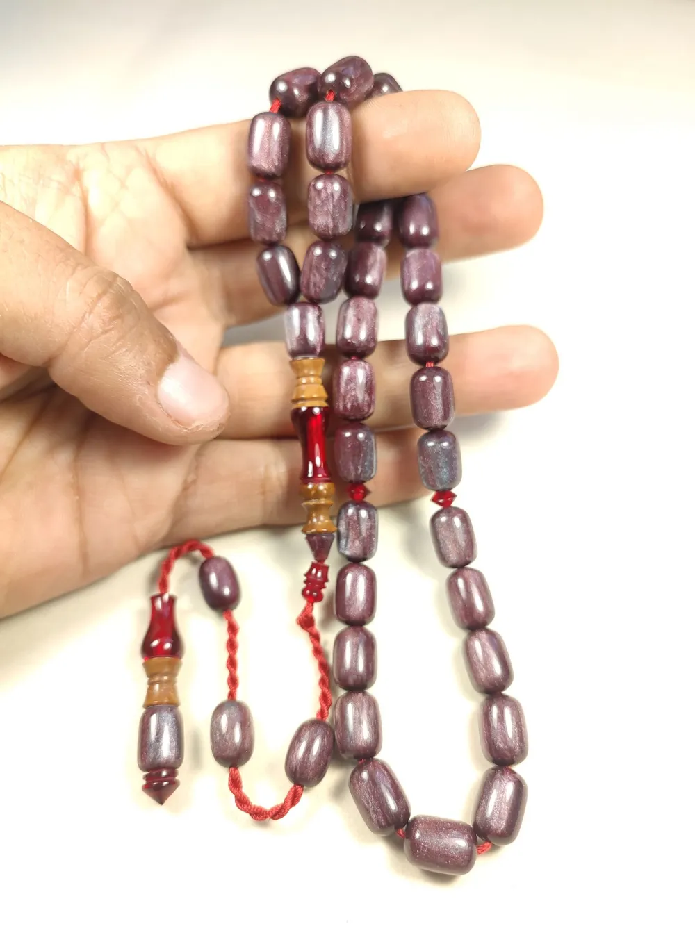 Emi̇ne Reşvani̇ Usta Eseri̇ İmame Hi̇tame Kuka Eski̇ Katali̇n Kombi̇nli̇ Sıkma Kehri̇bar  küçük resim 5