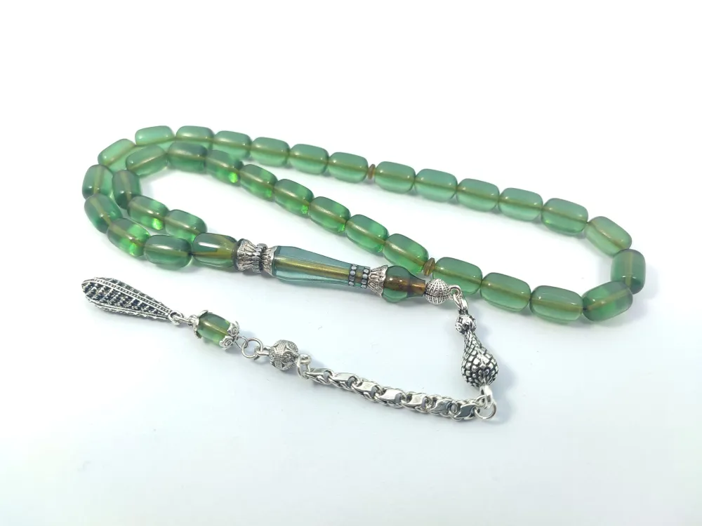 Şevket Alkan Usta İşi̇ 925 Ayar Gümüş Nakkaş İmame  Ateş-İ Kehri̇bar