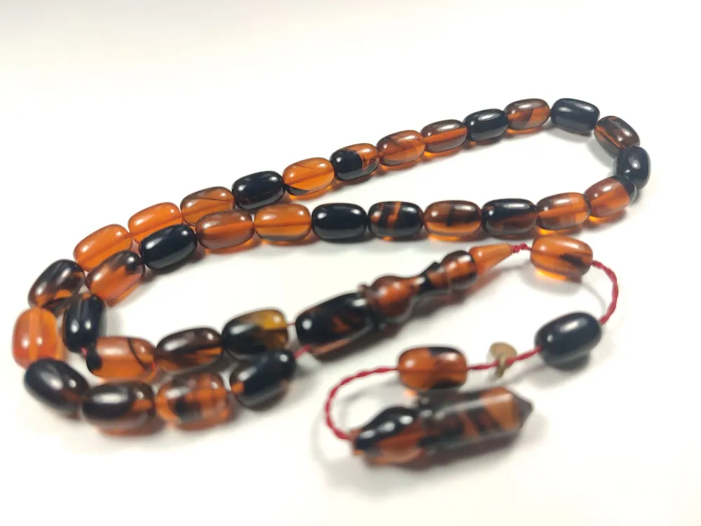 Erkan Çubukçu Usta İşi̇ İmzalı Mühürlü Sıkma Kehri̇bar küçük resim 3