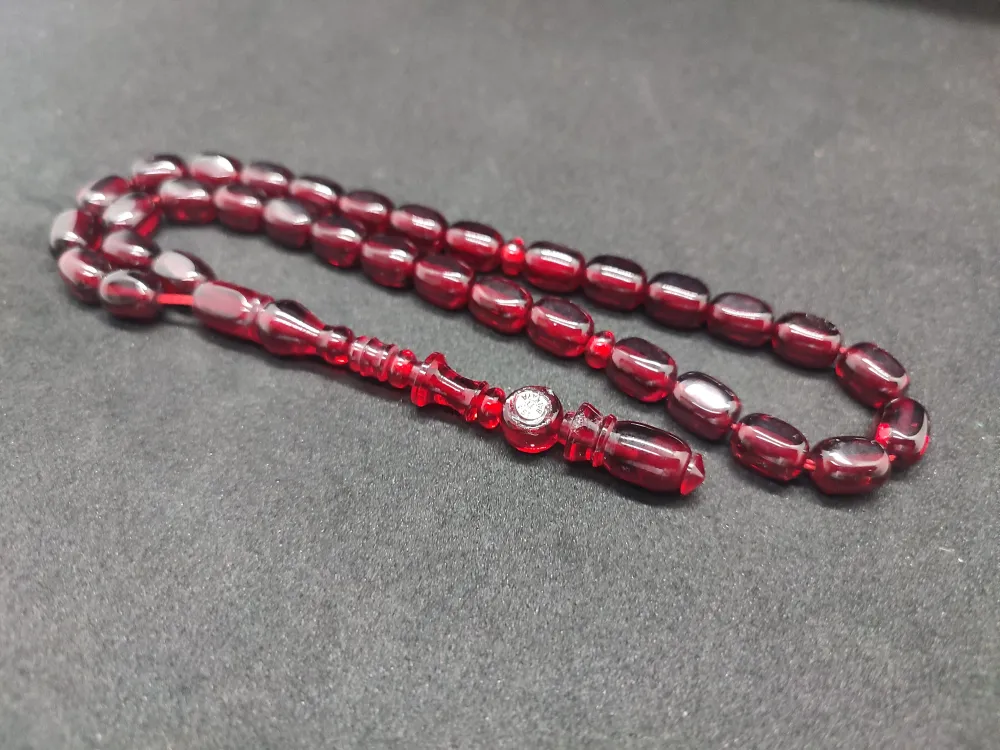 İsa Balkaya Usta Eseri̇ Şenalp Model Faseta Kesi̇m  Eski̇ Usul Ateş-İ Kehri̇bar küçük resim 3