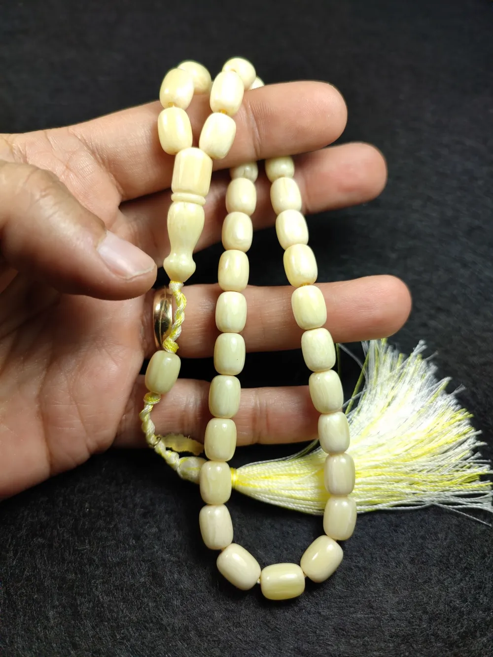 Ebu Zeyn Usta İşi̇ İmzalı Mühürlü Sıkma Kehri̇bar küçük resim 5