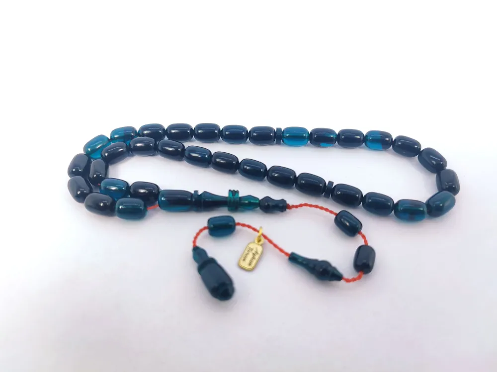 Ayhan Turan Usta Eseri̇ 0.6 Mm Deli̇m Halkalı İmame Tam El Boy Sıkma Kehri̇bar küçük resim 3