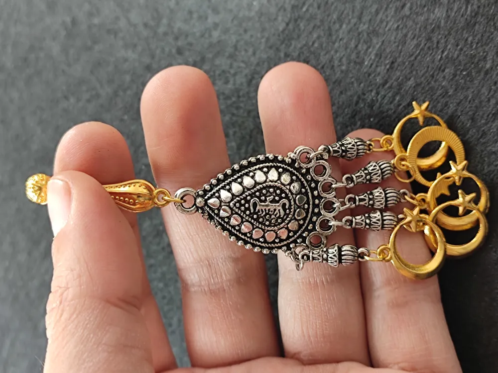 Usta İşçi̇li̇kli̇ Gümüş Kaplama Tesbi̇h Püskülü