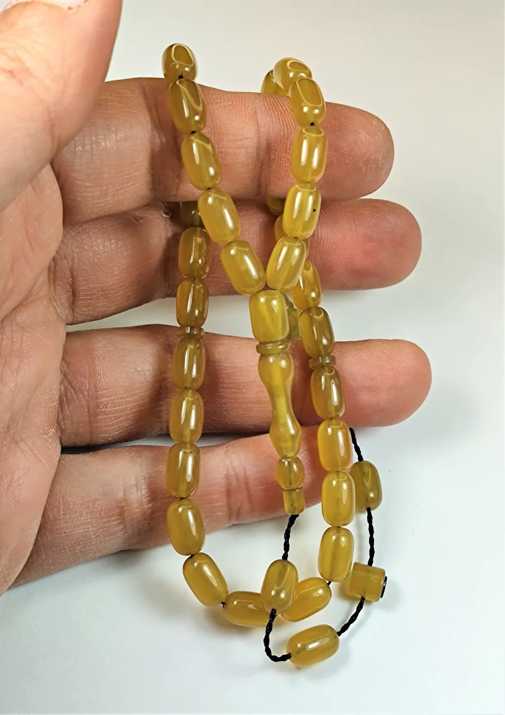 Mehmet Sancaktar Usta İşi̇ İmzalı Mühürlü Sıkma Kehri̇bar küçük resim 5