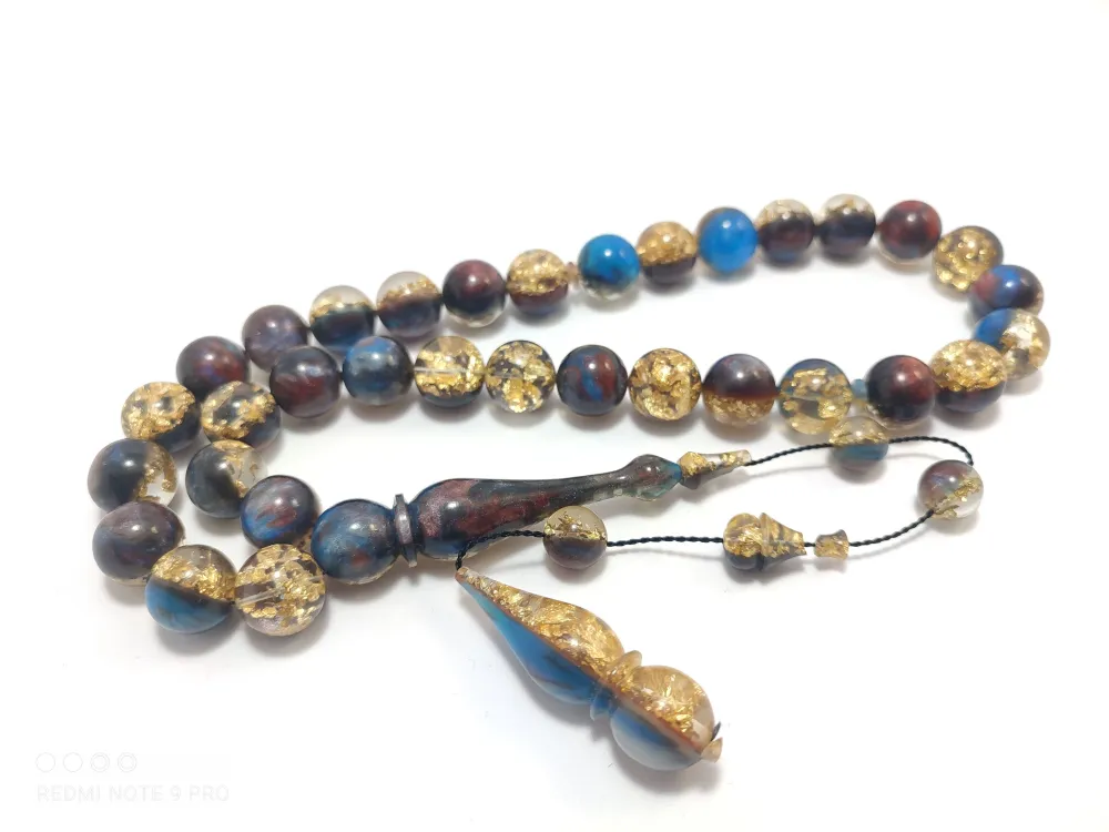 Abdullah Günay Usta İşi̇ Kolleksi̇yonluk Altın Parçacıklı  Space Stone (Uzay Taşı)