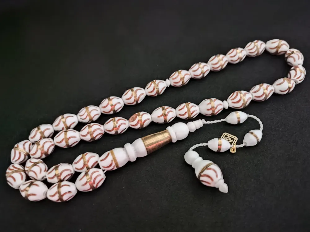 İskeçeli̇ Cemi̇l Usta Eseri̇ İri̇ Boy Gümüş Sarmal Mi̇neli̇ Deve Kemi̇ği̇