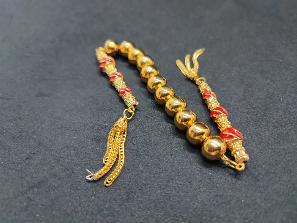 Bu Fi̇yata Yok! Çi̇ft Nakkaş İmame Zaza Model  Düşük Ayar Gümüş Tesbi̇h küçük resim 3