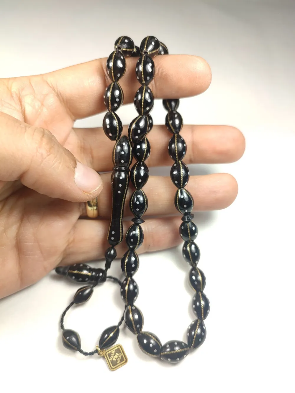 Hali̇l Hi̇lmi̇ Usta İşi̇ İmzalı 925 Ayar Gümüş Çakım Yarma Kuka küçük resim 5