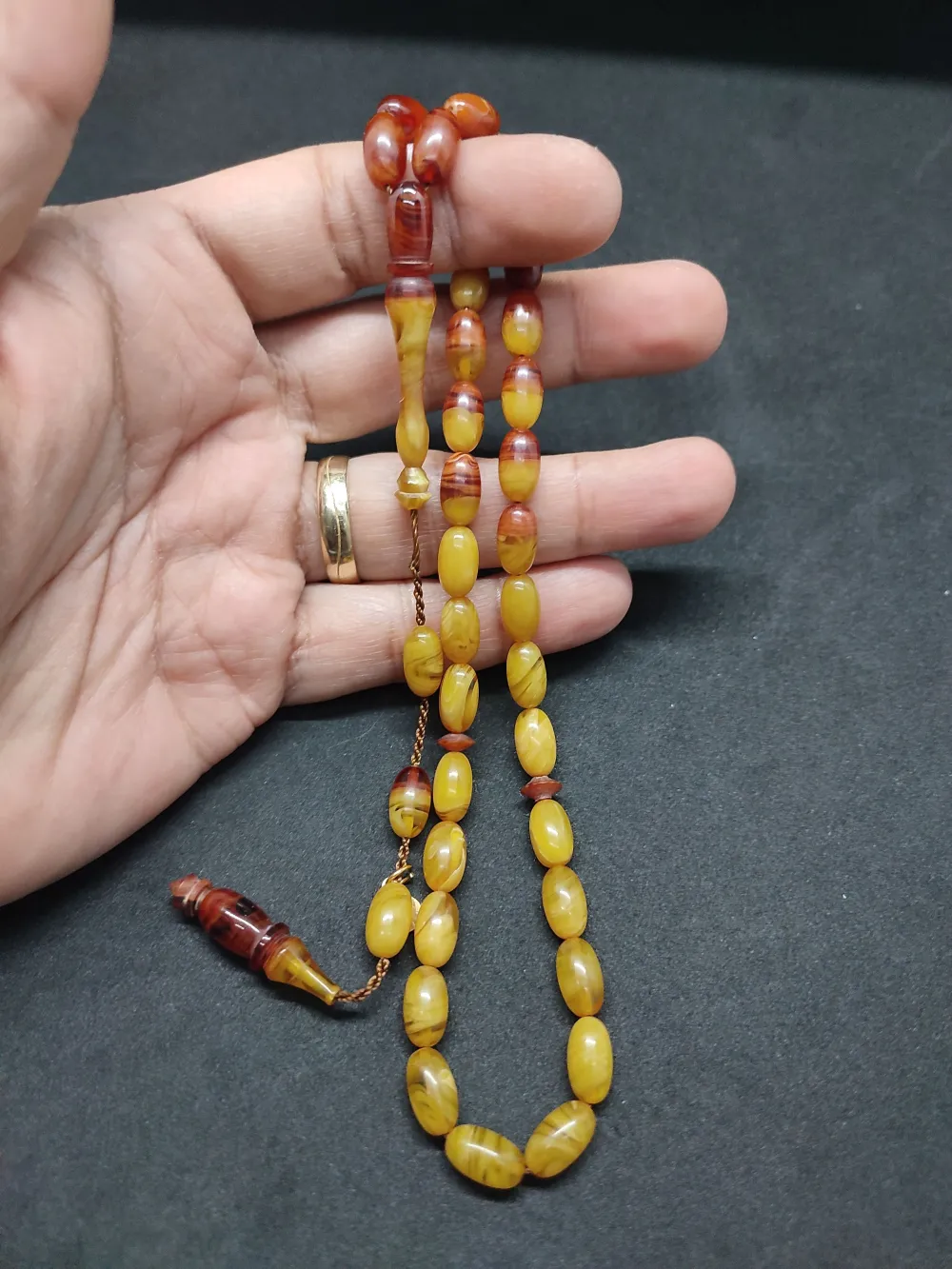 Ayhan Turan Usta Eseri̇ Ful Hare Ful Damar Eski̇ 0.6 Mm Deli̇m Sıkma Kehri̇bar küçük resim 5