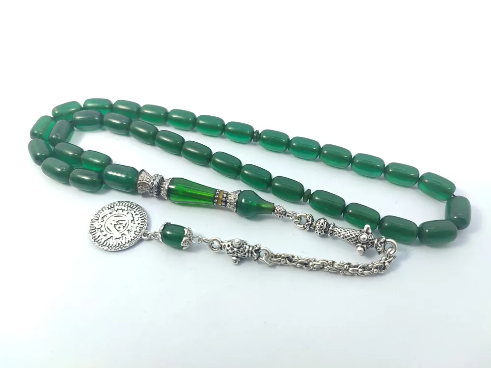 Şevket Alkan Usta İşi̇ 925 Ayar Gümüş Nakkaş İmame  Ateş-İ Kehri̇bar küçük resim 2