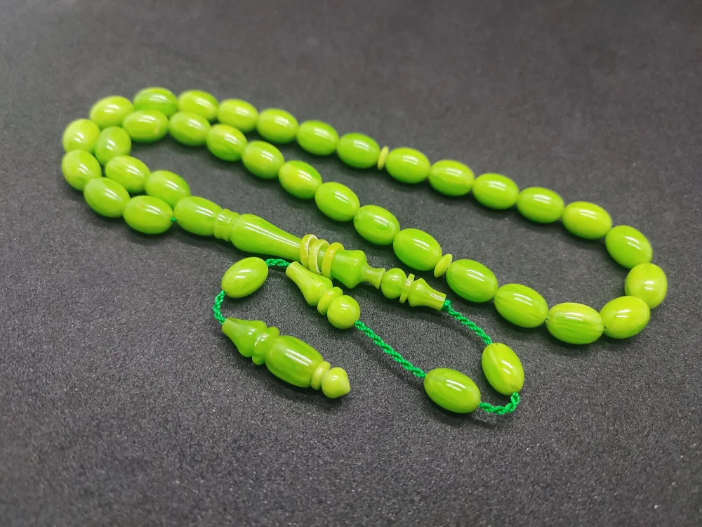 Ahmet Eryılmaz Usta Eseri̇ 0.6 Deli̇m   İmame Halkalı Çi̇ft Ci̇lalı Sıkma Kehri̇bar küçük resim 3