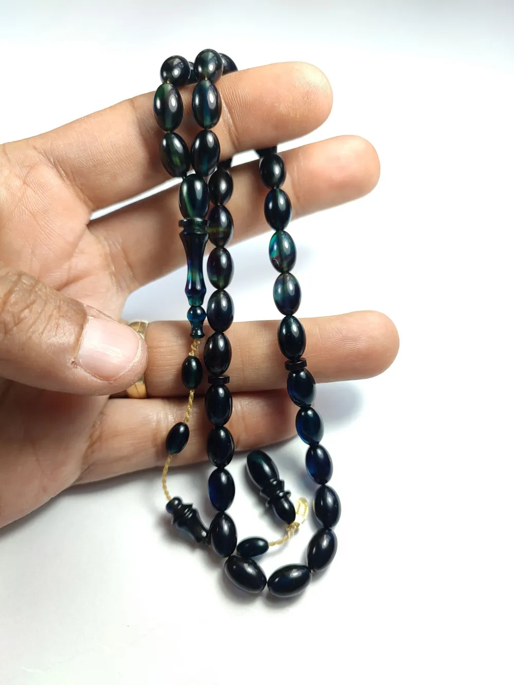 Junai̇d Hasan Usta İşi̇ İmzalı Sıkma Kehri̇bar