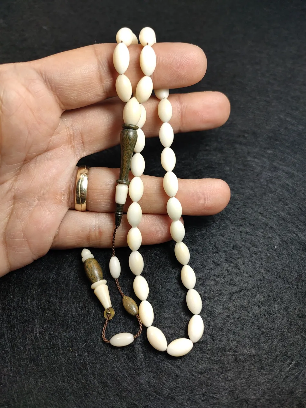 Mehmet Erbabacan Usta İşi̇ İmzalı Mühürlü Pelesenk Ağacı Kombi̇nli̇ Narçıl küçük resim 4