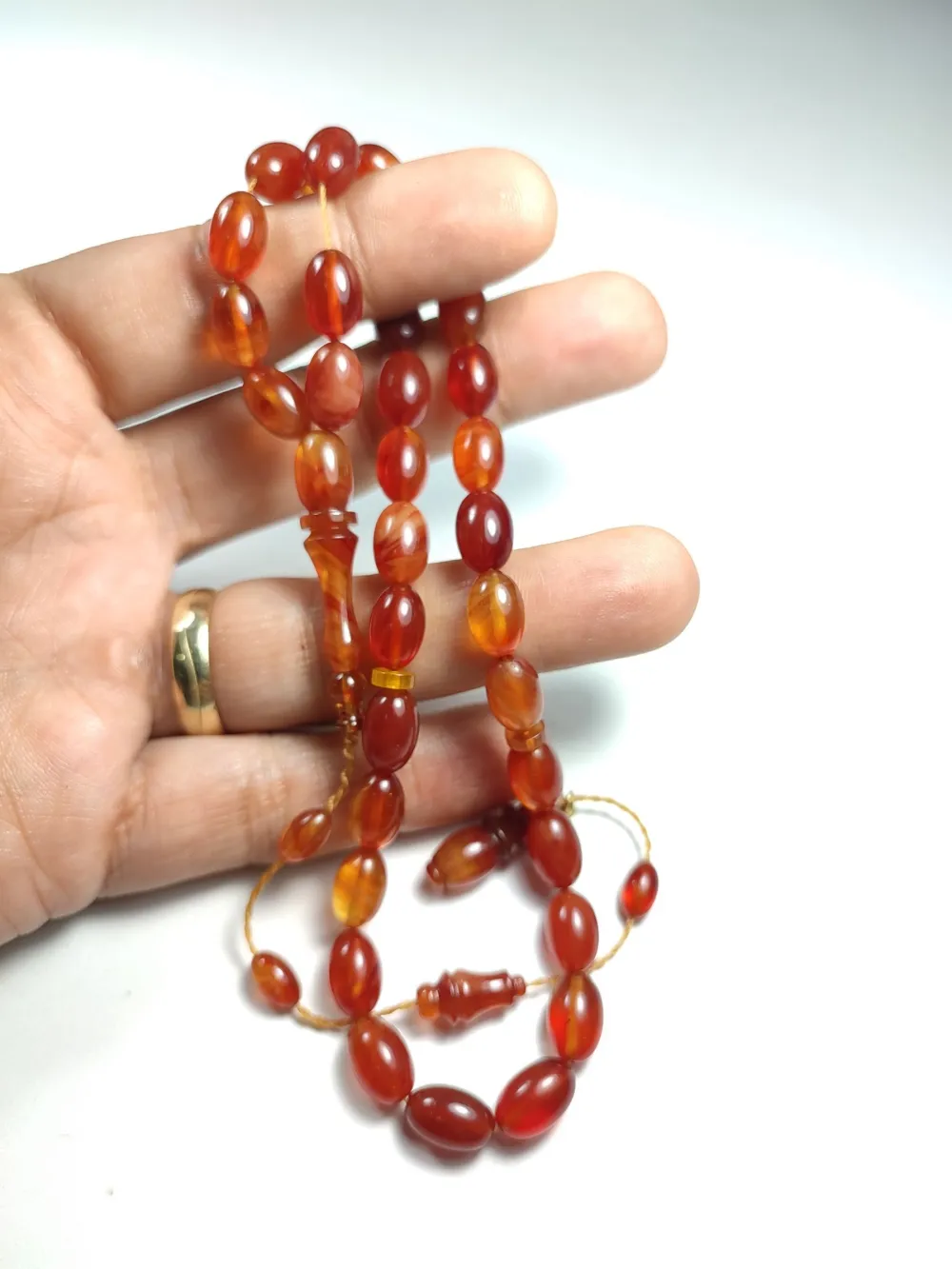 Ayhan Turan Usta İşi̇ İmzalı Mühürlü Sıkma Kehri̇bar küçük resim 5