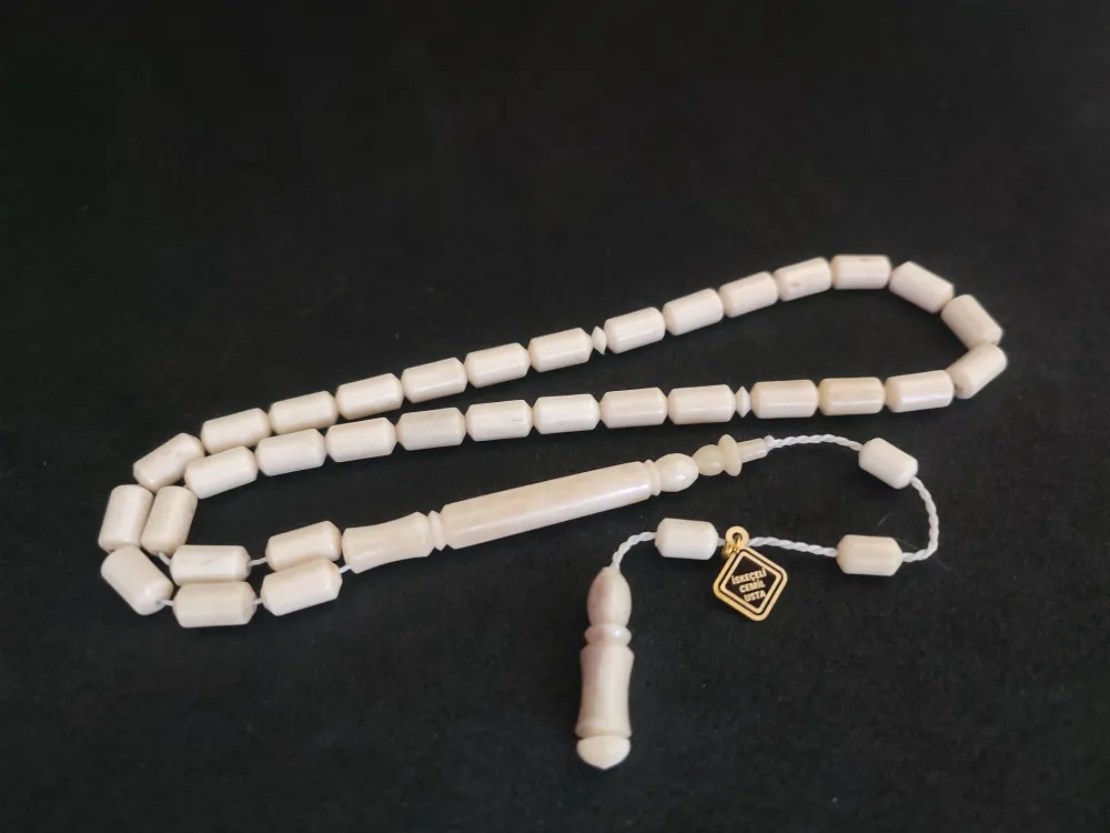 İskeçeli̇ Cemi̇l Usta Eseri̇ Mevlevi̇ Model Naturel Bali̇na Kemi̇ği̇ küçük resim 3