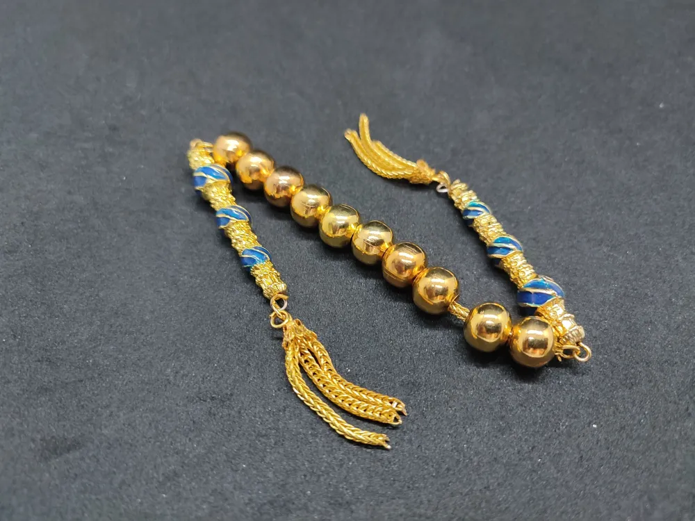 Bu Fi̇yata Yok! Çi̇ft Nakkaş İmame Zaza Model  Düşük Ayar Gümüş Tesbi̇h küçük resim 3