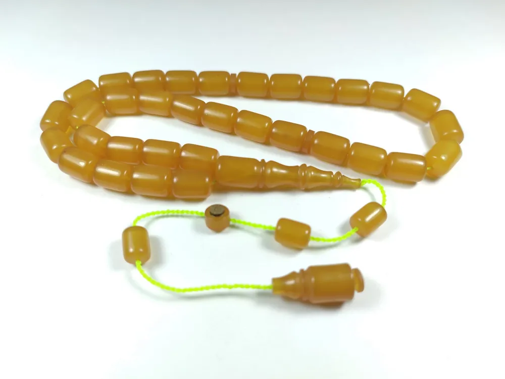 Mehmet Sancaktar Usta İşi̇ İmzalı Mühürlü  Sıkma Kehri̇bar küçük resim 2