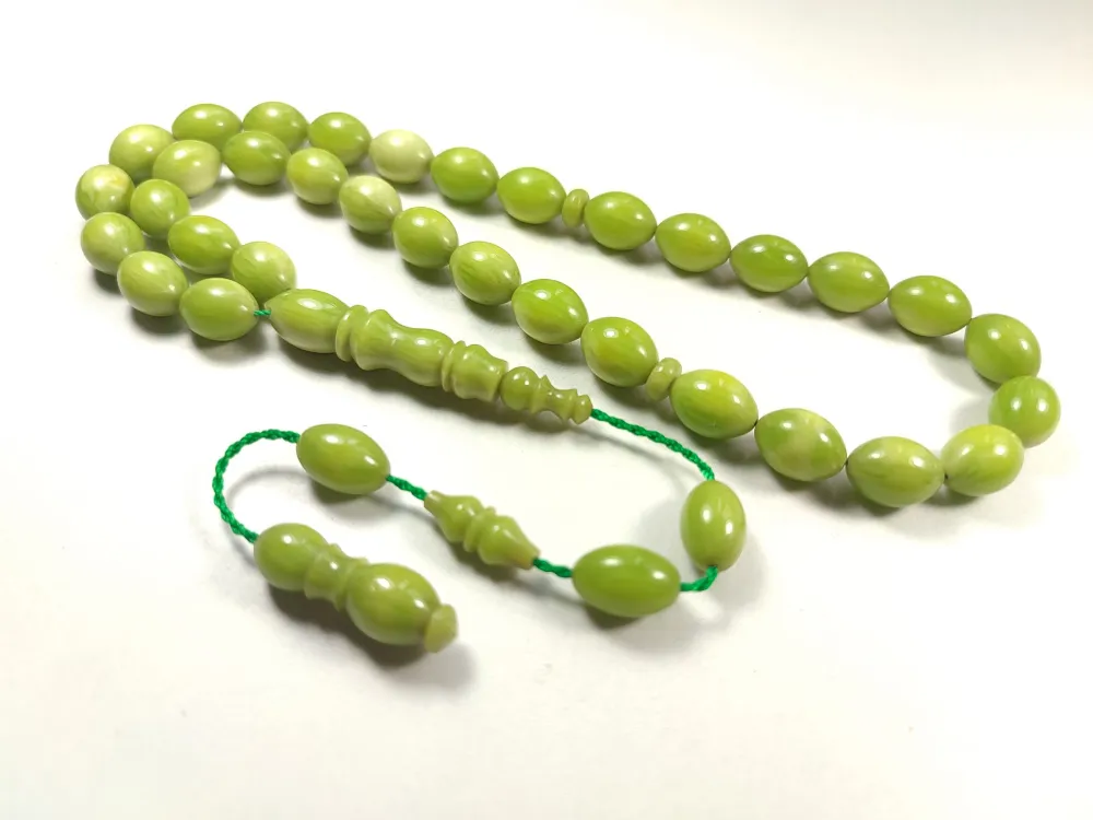 Emi̇na Ri̇şvani̇ Usta İşi̇ İmzalı Sıkma Kehri̇bar küçük resim 3