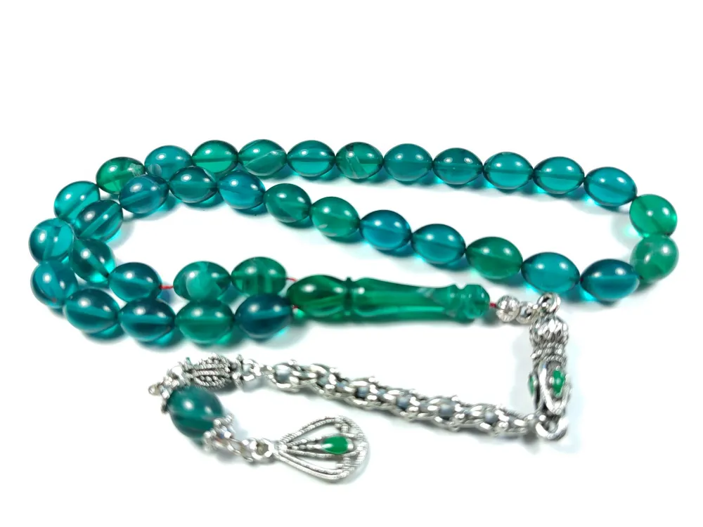 Alman Gümüş Püskül Kombi̇nli̇ 0.6 Deli̇m Sıkma Kehri̇bar küçük resim 3