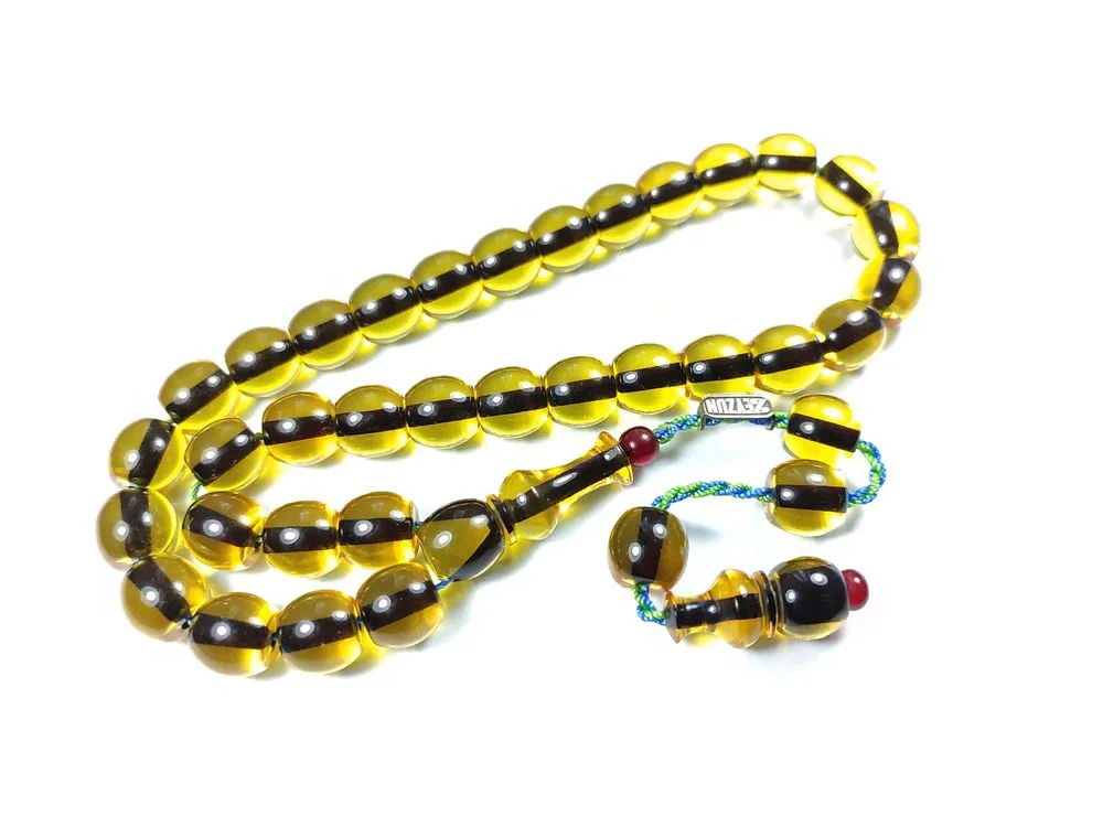 Mahmud Zeyzun Usta İşi̇ İmzalı Mühürlü  Sıkma Kehri̇bar