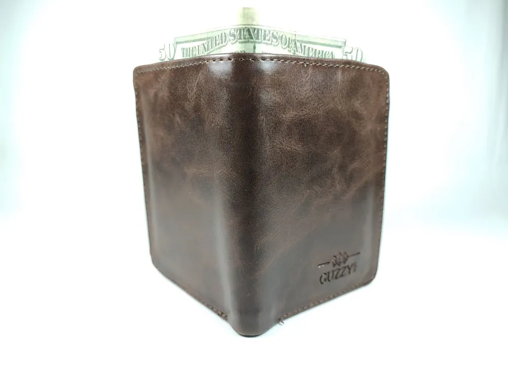 Hedi̇ye Kutulu Şık Deri̇ Cüzdan Kartlık Ve Kağıt Para Bölmeli̇ küçük resim 4