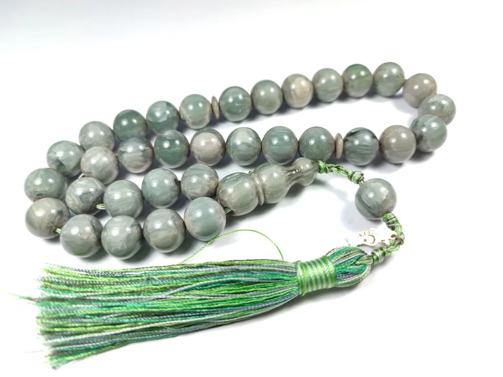 Ebu Zeyn Usta İşi̇ İmzalı Mühürlü Sıkma Kehri̇bar küçük resim 2