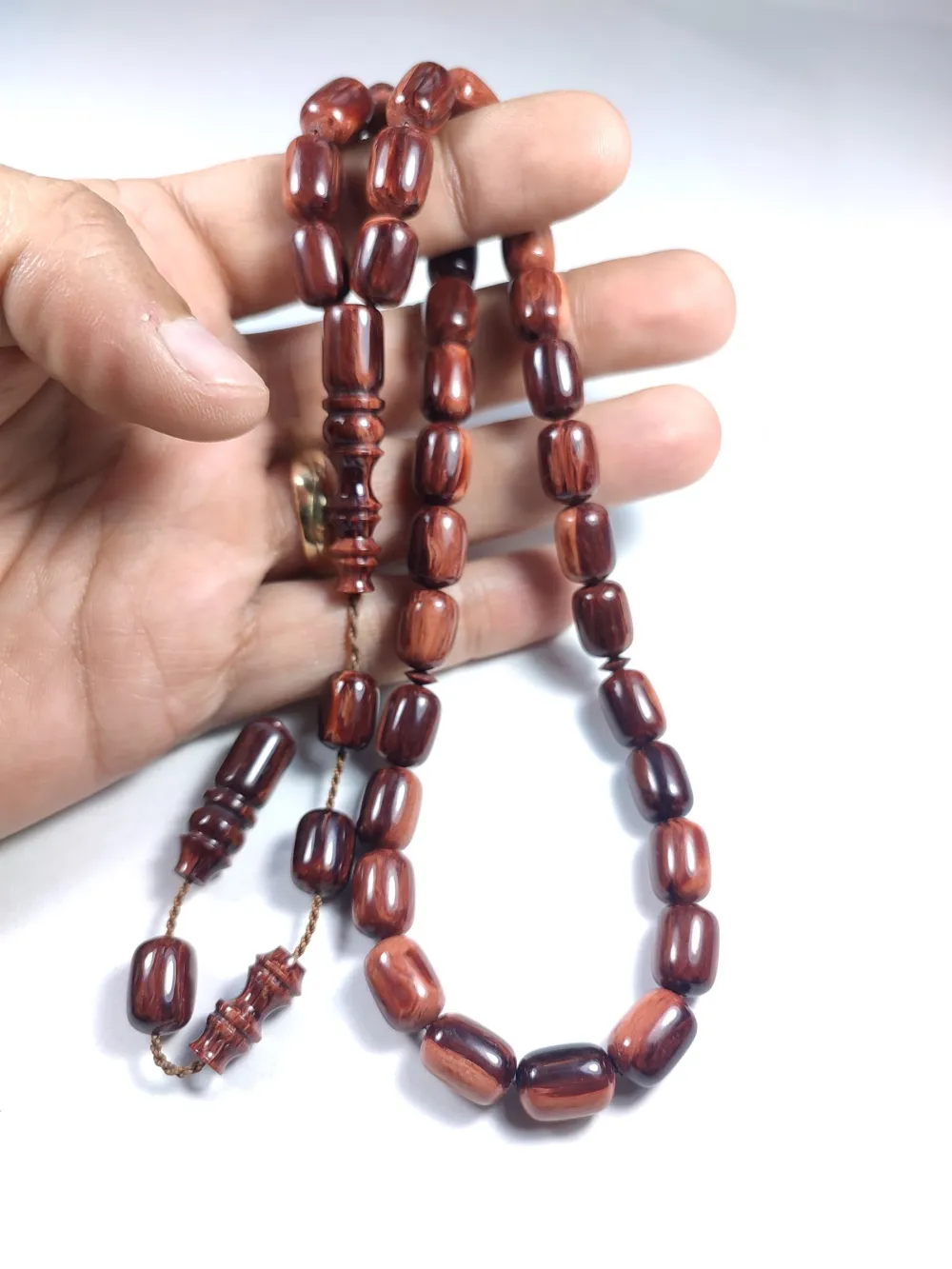 Emi̇na Ri̇şvani̇ Usta İşi̇ İmzalı Sıkma Kehri̇bar küçük resim 5