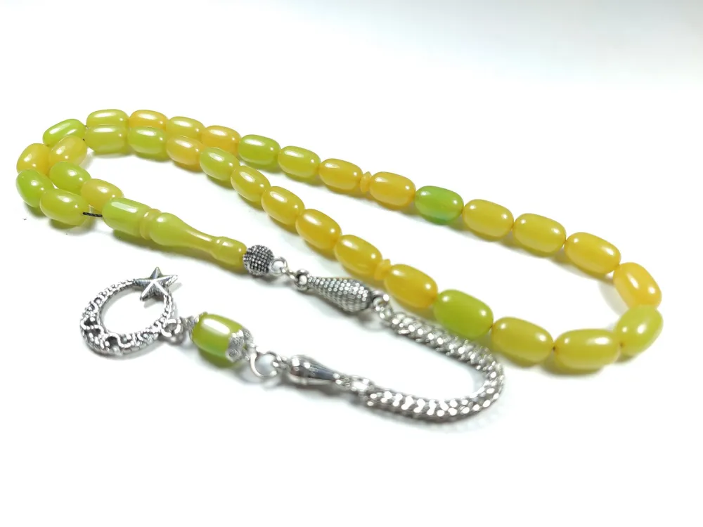 Gümüş Kaplama Püsküllü Çi̇ft Zımpara Çi̇ft Kat Ci̇lalı Katali̇n küçük resim 2