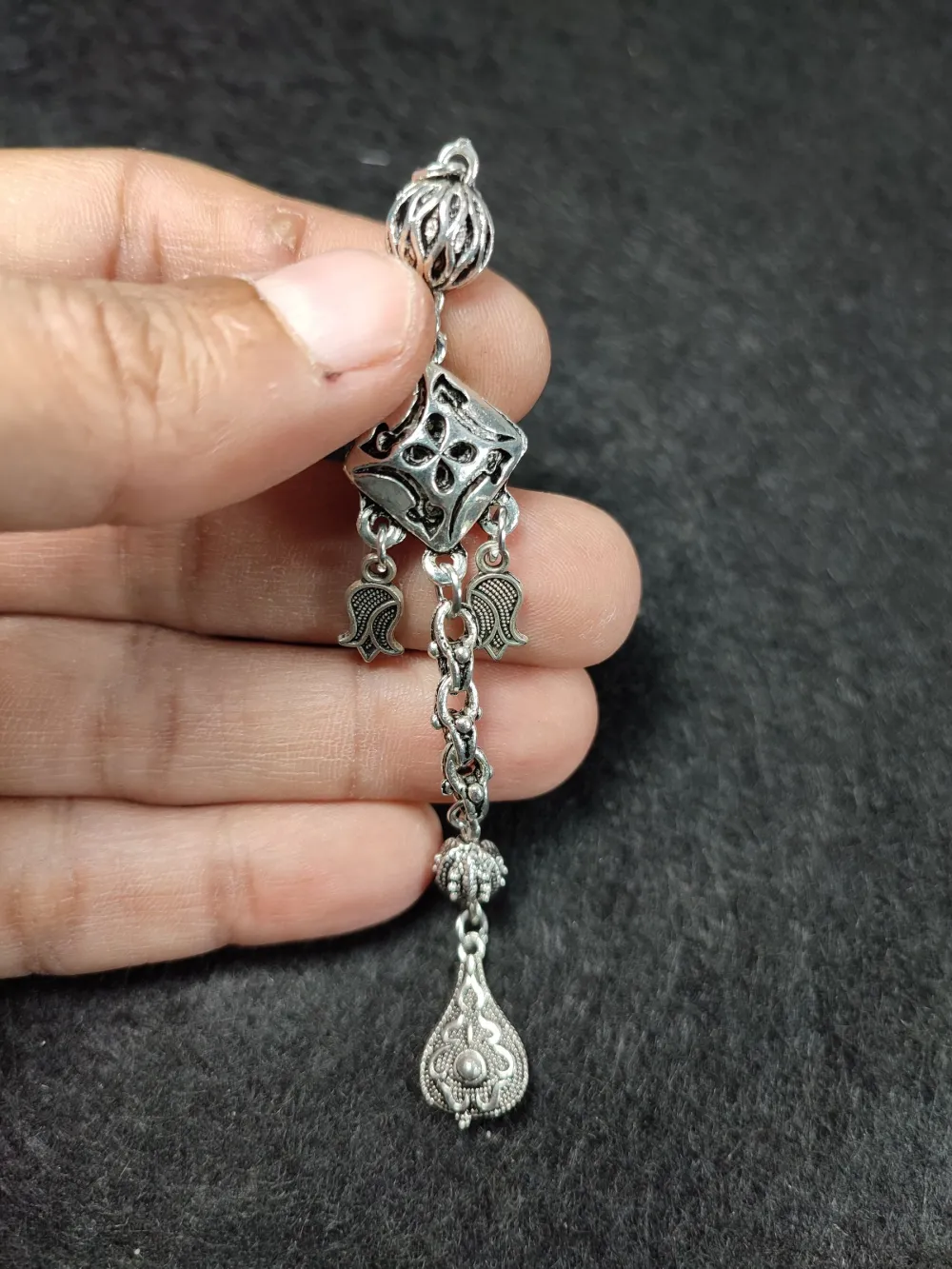 Alman Gümüş Tesbi̇h Püskülü küçük resim 2